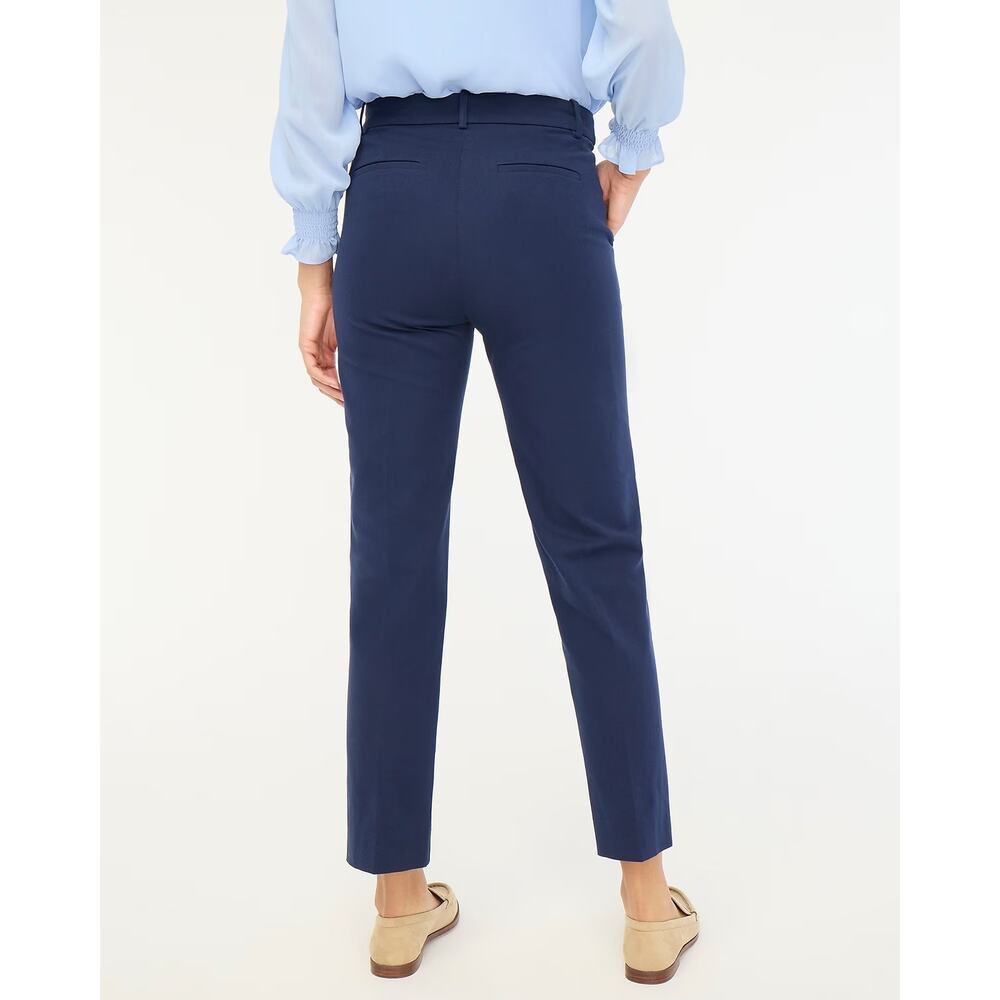 NWT J. Crew Kallie Straight-Leg Pant Navy Size 4 - Picture 2 of 8